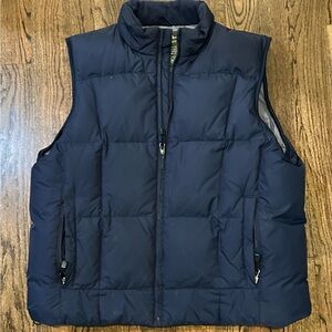 Eddie Bauer Men's Dark Blue Quilted Vest